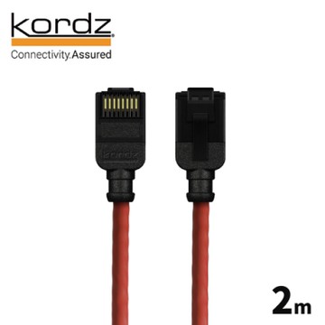【Kordz】 PRO CAT6 28AWG 極細 高速 網路線 / 紅色 2 米