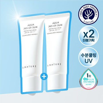 S. NATURE Aqua 365 UV Sun Protective Cream 40ml Double Pack