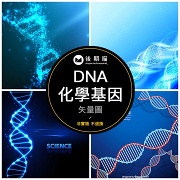 基因DNA化學分子醫療科技生物細胞醫藥海報背景AI矢量素材S140