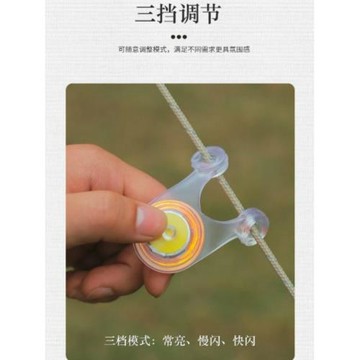 德厚戶外露營風繩燈小夜燈照明帳篷掛燈過夜天幕警示超長續航迷你