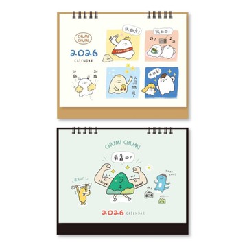 促咪 2026年 三角桌曆-小幽靈/有靠山