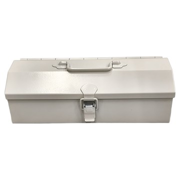 TOYO STEEL 東洋鋼鐵 山型提把式鋼製單層收納盒 Y-20，重量約0.37Kg  白色  1個