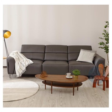 丹克灰色四人電動沙發