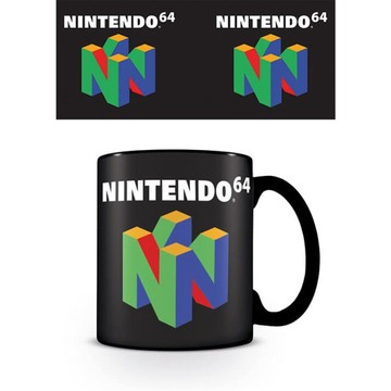 【DOPE】 任天堂 N64主題馬克杯(黑) -315ml