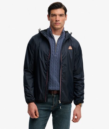 Superdry Men's Essential Windbreaker Jacket Navy Size: S