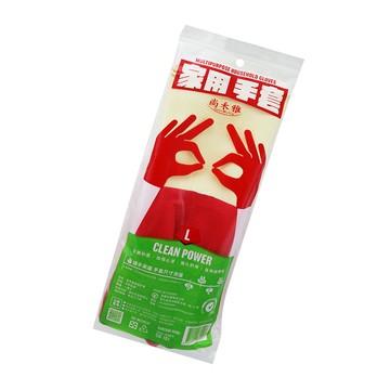 尚禾雅家用雙色橡膠手套-L-12雙入