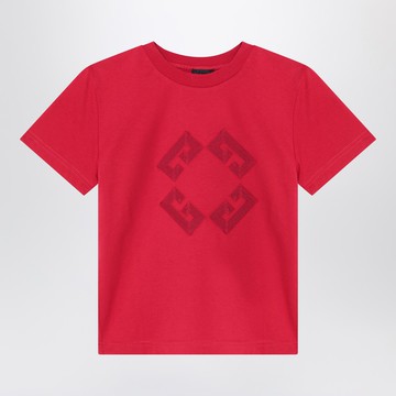 Bordeaux T-shirt with embroidered logo