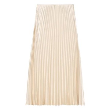 2026春季新款絲緞質感迷笛百褶長裙顯高顯瘦百搭半身裙3067401