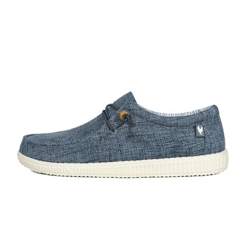Walk In Pitas(女)WP150 WALLABI LINEN 超輕量懶人鞋-靜謐藍