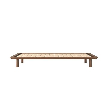 MUJI 胡桃木組合床台/S(大型家具配送)