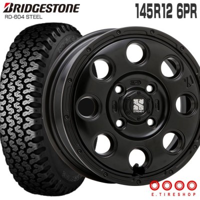 604V 145/80R12 80/78N エクストリームJ KK03 12×4.0 サテンブラック 4 