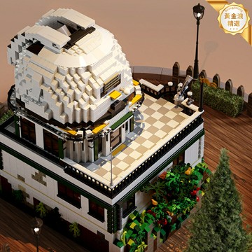 【山景天文臺】建築積木 成人拼裝玩具 兒童益智禮物 7703模型 高難度收藏 生日送禮優選