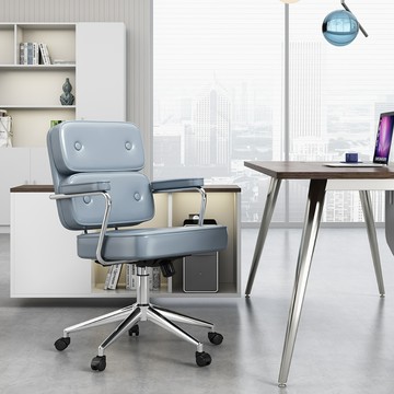 【好氣氛家居】麻里輕奢舒適辦公椅/電腦椅(沙發椅/電競椅/扶手椅/會議椅/低背椅)灰色