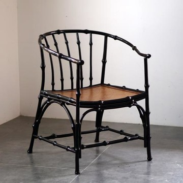 竹將匠|筇竹圈椅 明式家具扶手椅仿古中式休閑椅古典靠茶具背客椅
