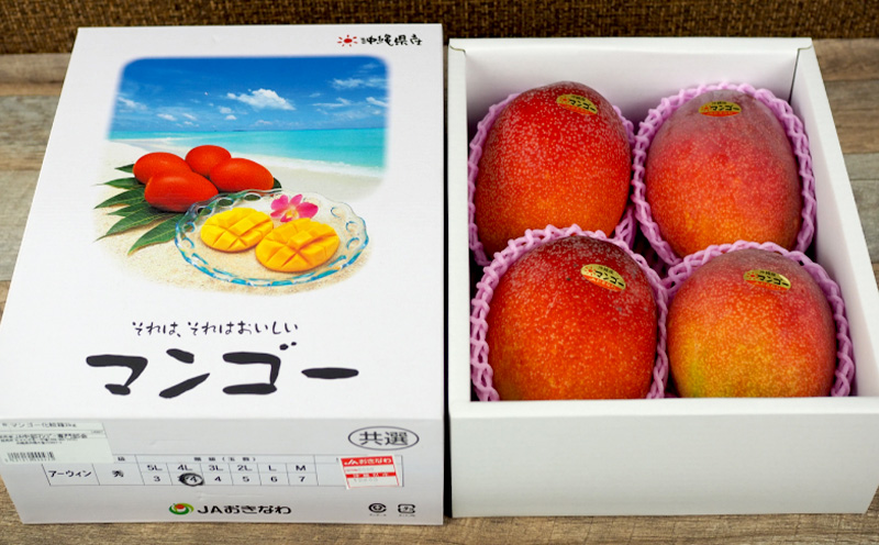 沖縄市　完熟マンゴー（大）約2kg　化粧箱・秀品