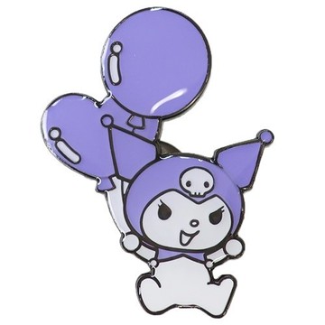 【震撼精品百貨】酷洛米_Kuromi~Sanrio 日本SANRIO三麗鷗 酷洛米別針 胸章 徽章-懷舊圖案*26997