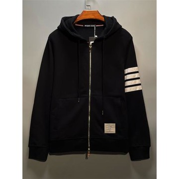 tb四條杠開衫拉鏈衛衣男女寬松情侶ins超火潮流運動港風外套連帽