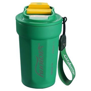 理享家 316不鏽鋼 撞色保溫杯  綠色  480ml  1個