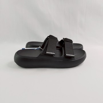 KANGOL 袋鼠 6455162120 男女 拖鞋 涼鞋 運動 休閒 魔鬼氈 黑【iSport愛運動】