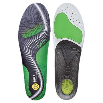 SIDAS 3Feet 運動型鞋墊系列 中足弓 鞋墊 SI37765665 100g  XXL  黑綠色  1組