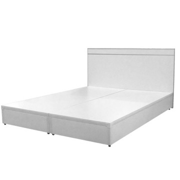 Homelike 喜家居雙人5尺鋁框床片床台組(多色可選)(1140)柚木色