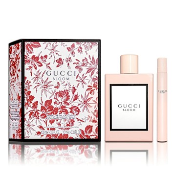 GUCCI BLOOM 花悅女性香氛禮盒(淡香精100ML+隨身瓶10ML)
