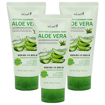 isLeaf 蘆薈舒緩洗面乳  150g  3件