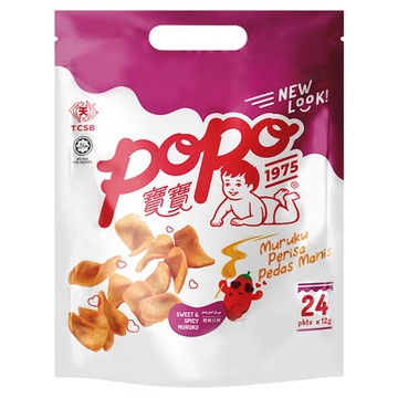 popo 寶寶 甜辣魚風味豆餅  288g  1袋