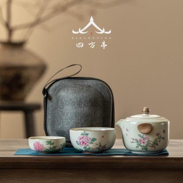 快客杯旅行茶具套裝茶壺旅游一壺一杯陶瓷戶外便攜式女士一人專用