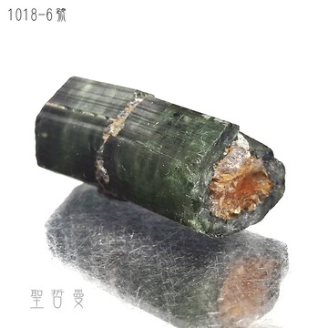 🌱非洲蝕刻綠碧璽原礦1018-6號 Tourmaline ~增強表達能力與財力