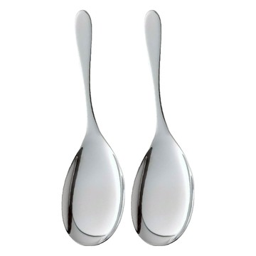 SHIMOMURA 下村 不鏽鋼分食大湯匙 2入組 全長24cm  1組