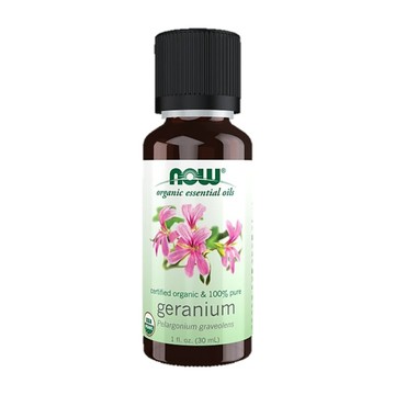 【NOW 娜奧】特惠~美國有機認證純天竺葵精油 30mL~效期05/2028~Now Foods~7418