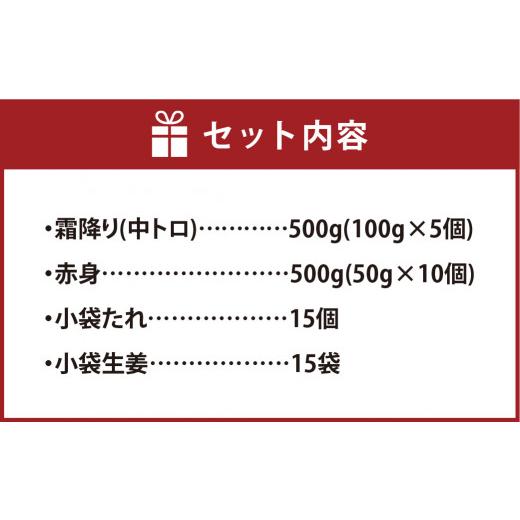 ふるさと納税 熊本県 高森町 熊本 馬刺し 霜降り (中トロ) 500g ＋ 赤身 500g 合計1kgセット 熊本県 高森町 冷凍