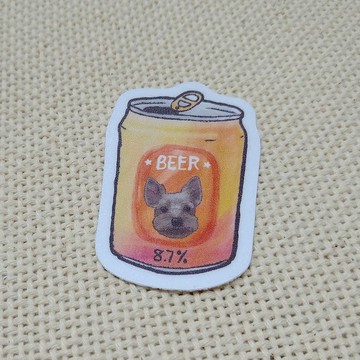 約克夏啤酒-防水車貼-行李箱貼紙-賓士貓_防水貼紙