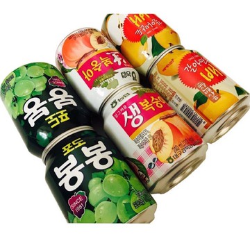 HAITAI韓國葡萄汁/水蜜桃汁/水梨汁（238ml/罐）店到店重量限制，最多總共12瓶，超過取消!!