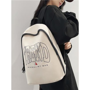 書包女初中生日系原宿風字母大容量情侶背包男生韓版高中生雙肩包