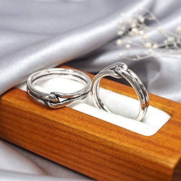 ART64 純銀 環繞銀戒 情侶對戒組 925純銀 情人對戒 情侶戒指