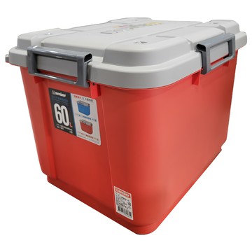 海力士滑輪整理箱 60L  523 x 432 x 383mm  紅色  1個