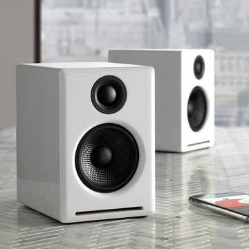 Audioengine A2+ wireless 主動式立體聲藍牙書架喇叭 - 白