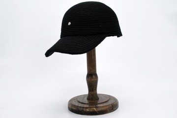 美式復古亞麻老帽-低調黑