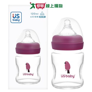 優生 真母感玻璃瓶 寬口徑 S120ml-朱雀 台灣製 超耐熱玻璃 人體工學 通過8大重金屬檢驗 抗化學侵蝕 奶瓶【愛買】