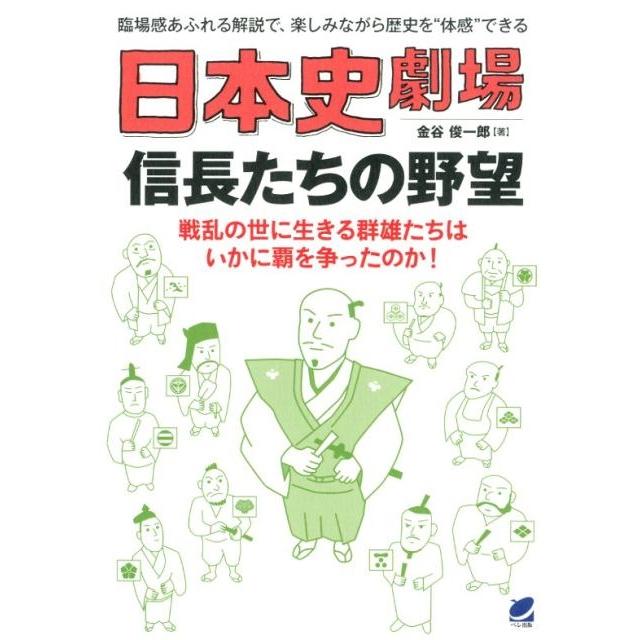 日本史劇場信長たちの野望 臨場感あふれる解説で,楽しみながら歴史を 体感 できる