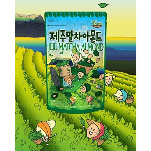 [2セット以上ご注文でランダム1袋もらえる！] Tom's Farm 韓国 アーモンド 6種 セット ワサビ, ハニーバター, クッキー＆クリーム