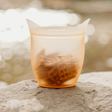 【ZipTop】美國白金矽膠袋-動物造型袋(單件) 貓造型袋