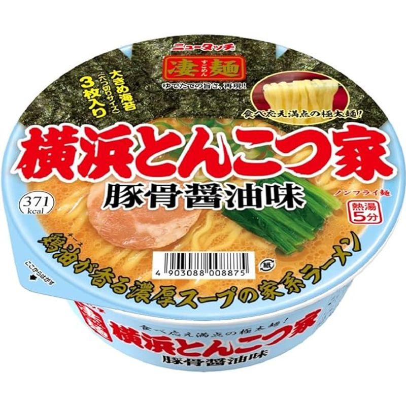 ヤマダイ ニュータッチ 凄麺 横浜とんこつ家 117g×12個