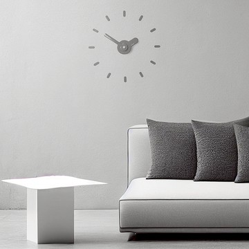掛鐘 即剝即貼 灰色 現代 Ontime 掛鐘 V1M 48-60 厘米