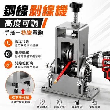 台灣發貨🚚剝線機 手動剝線機 可接電鑽剝線器 撥線機 扒皮機 小型家用剝線機 剝線神器 剝銅線 高效剝線 五金工具