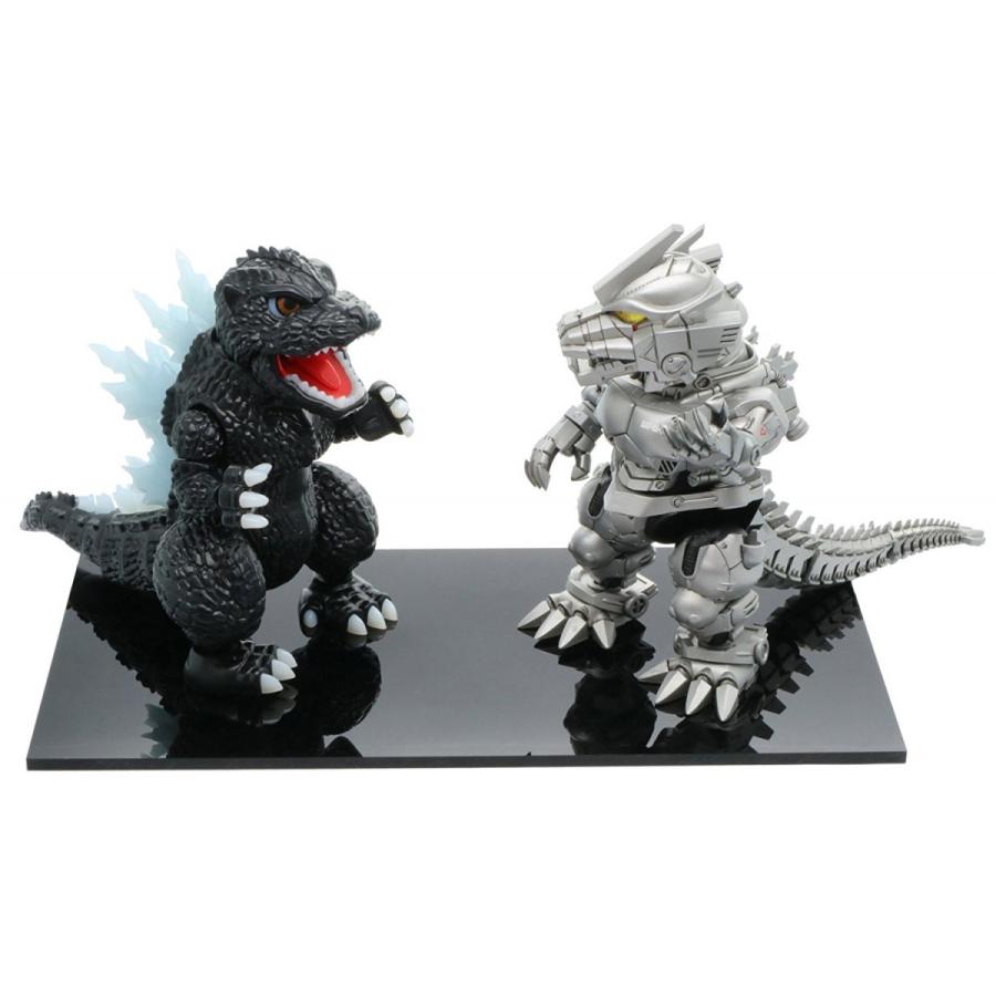 ノンスケールプラモデル チビマル ゴジラ VS 三式機龍 対決
