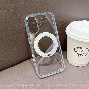 高透360°旋轉支架 適用iPhone17ProMax 16 15 14 13 防摔 高級簡約 保護套 手機殼 ai按鍵