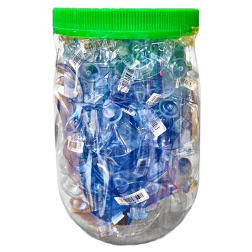 生活King 5CM吸盤 通用型 Set 100 PVC材質吸盤 PS材質掛勾  透明藍色  1罐